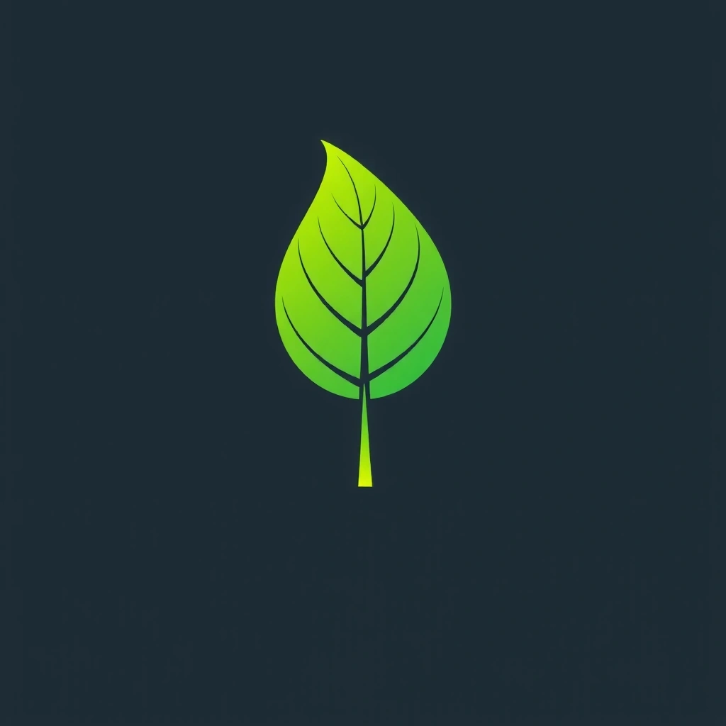 Green leaf icon representing natural ingredients